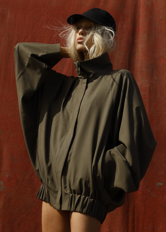 PAPERWEIGHT BATWING BOMBER  - Sage