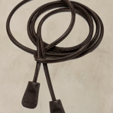 LEATHER COAT BELT - Espresso
