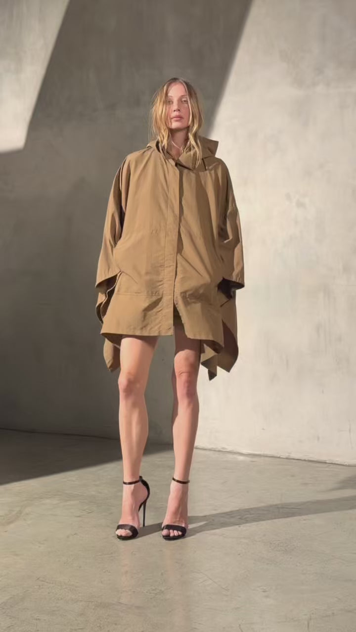 PAPERWEIGHT PONCHO - Latte