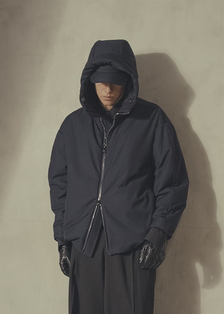 AUTER HOODED PUFFER - Midnight