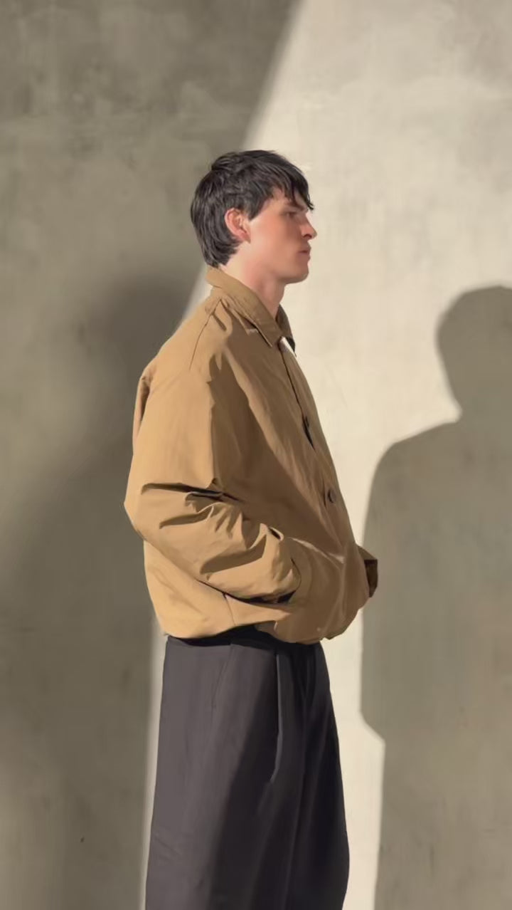 PAPERWEIGHT SHIRT JACKET - Latte