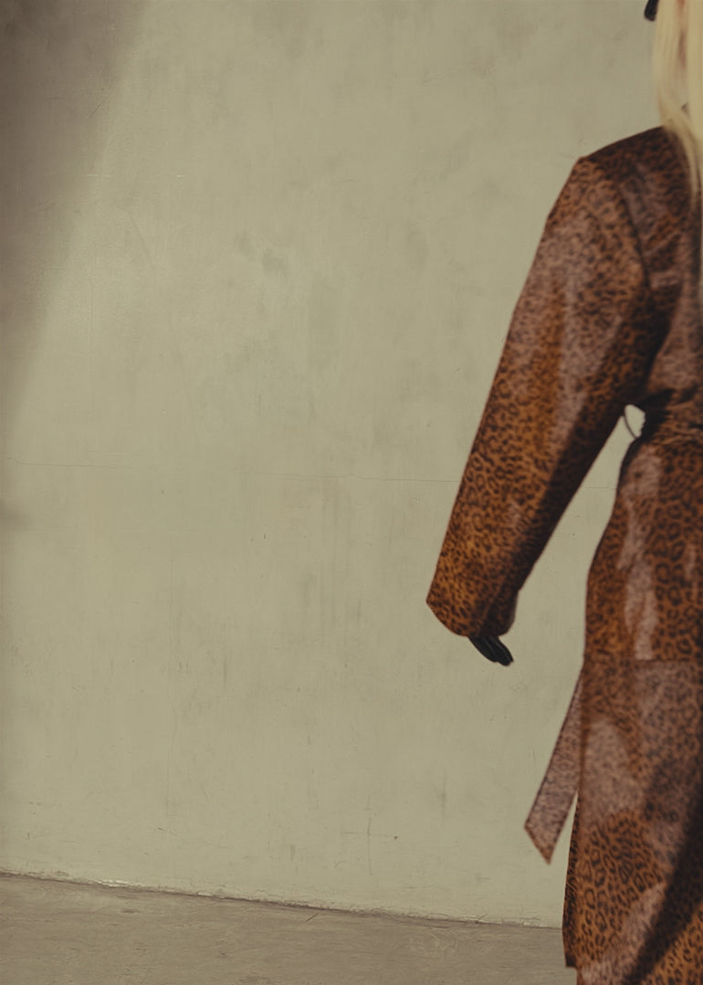 LEOPARD PONY HAIR TOPCOAT - Leopard