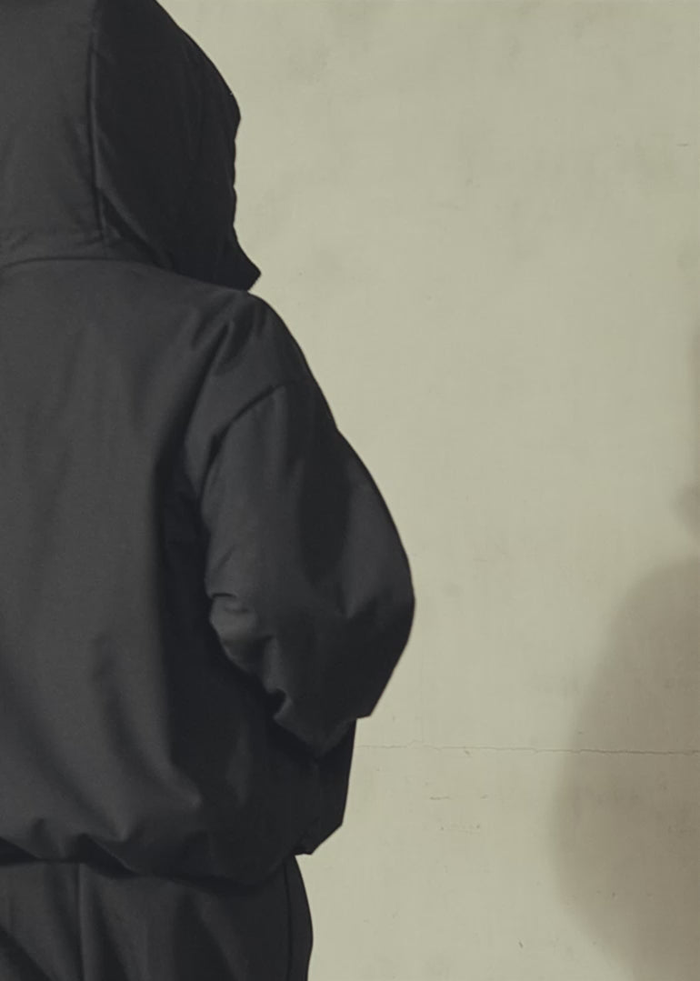 AUTER HOODED PUFFER - Noir