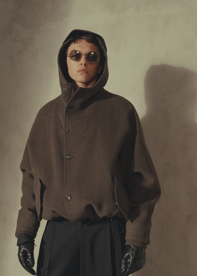 ITALIAN WOOL WATCH JACKET - Moss