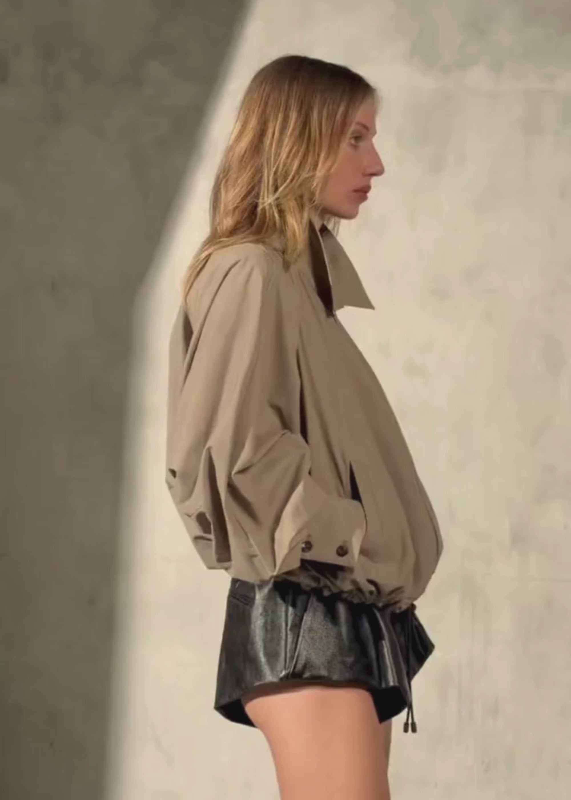 BLOUSON JACKET - Sand