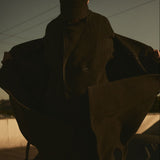 HERRINGBONE BELTED TOPCOAT - Espresso